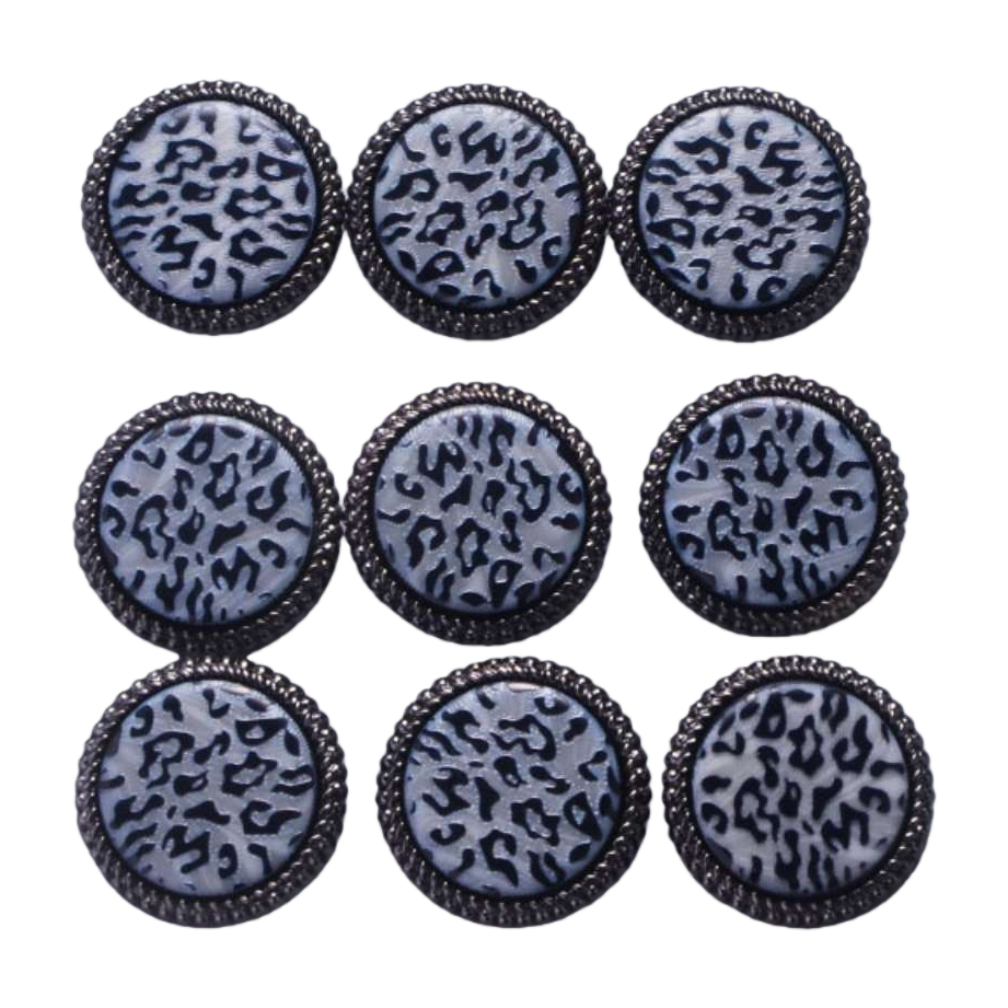 Leopard print pattern button decorative fashion items Item Picture