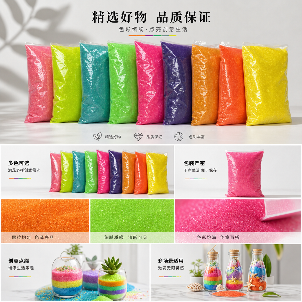 Colorful golden onion powder plastic bag packaging universal DIY handicraft material golden onion powder flash powder pic 1