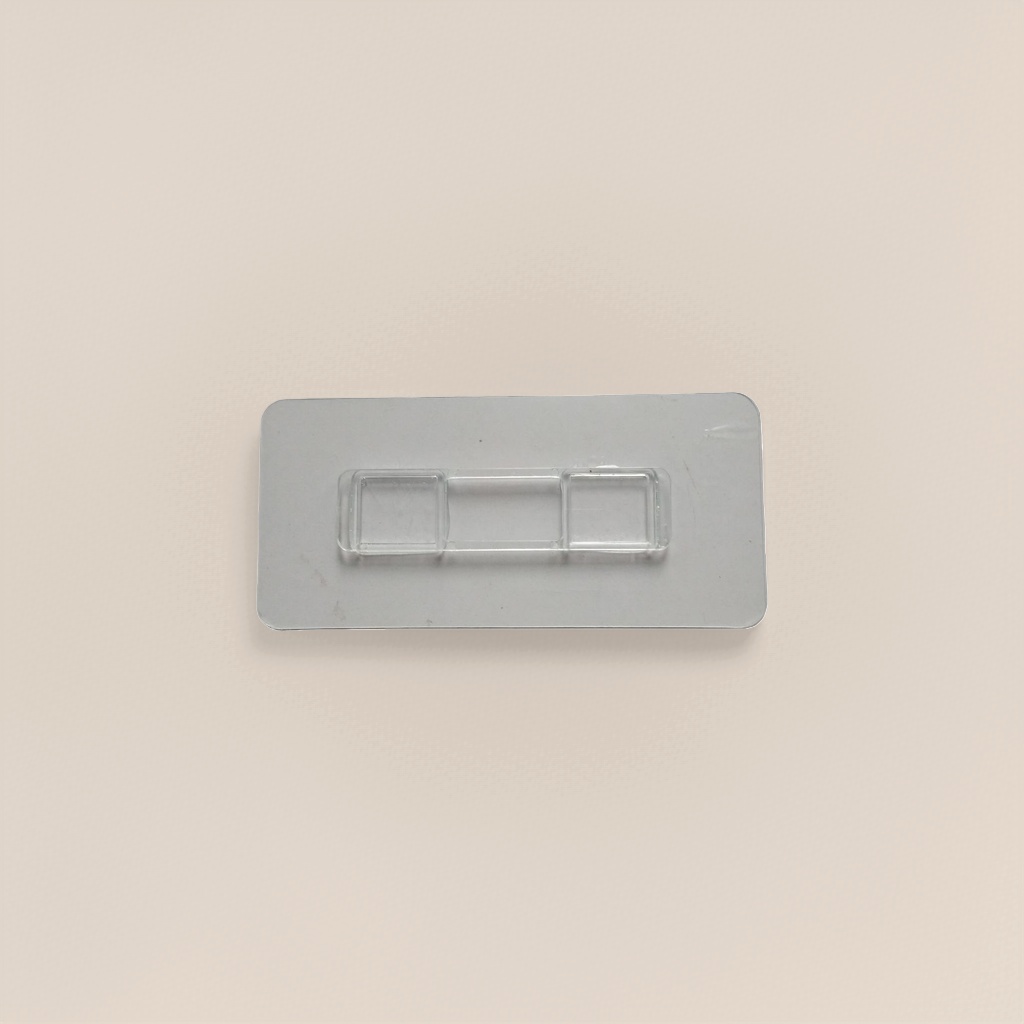Non-drilling, seamless, plastic long strip wall hanging double-hook accessory, creative mother-and-child hook hook Specification image