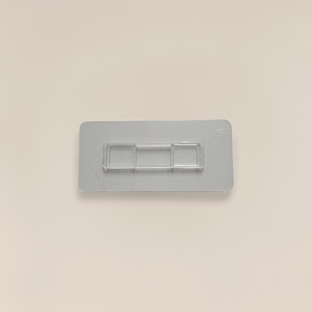 Non-drilling, seamless, plastic long strip wall hanging double-hook accessory, creative mother-and-child hook hook