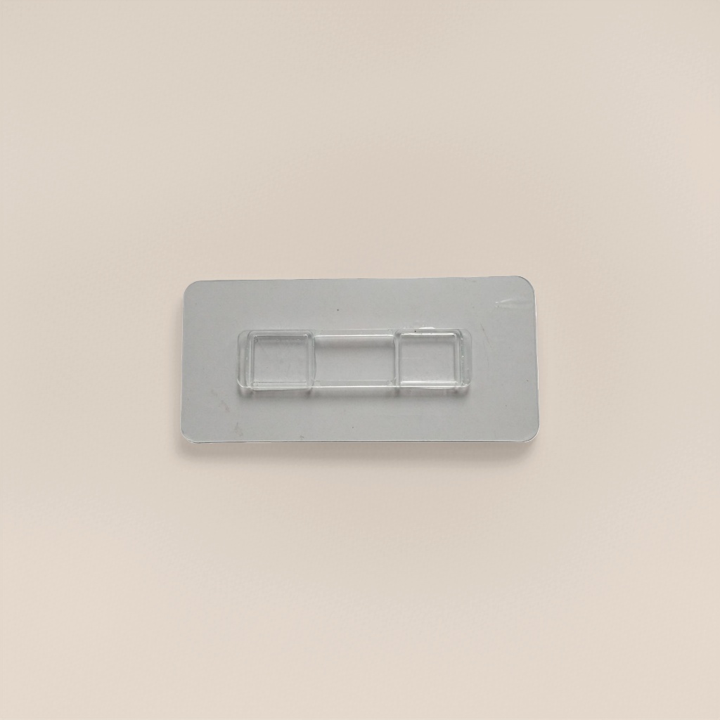 Non-drilling, seamless, plastic long strip wall hanging double-hook accessory, creative mother-and-child hook hook Application Scenario