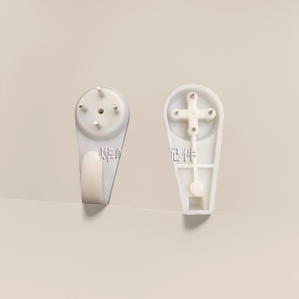 Gancho de plástico blanco accesorios tipo universal soporte de peso baño cocina colgante Specification image