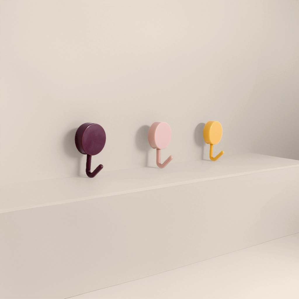 Color gancho multifunción de carga sin perforación para baño y cocina removible tipo de pasta Application Scenario