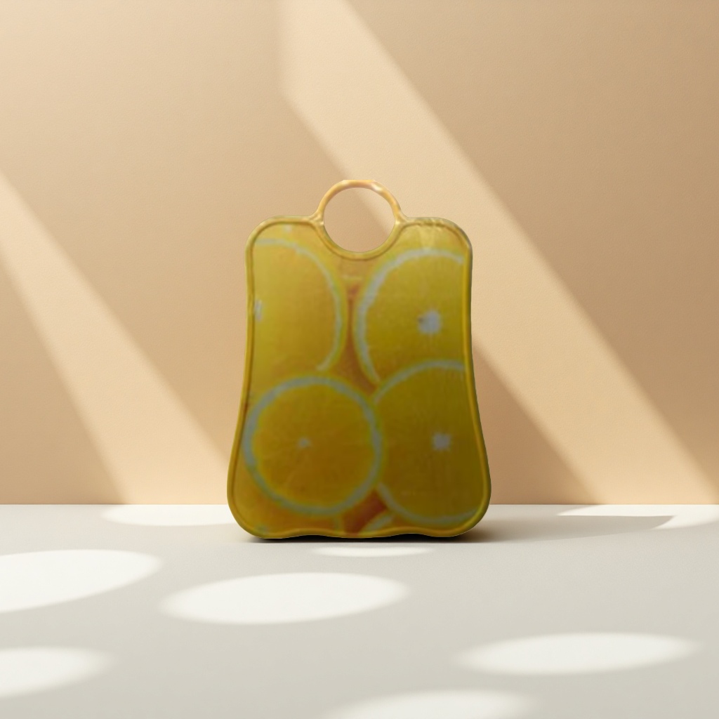 Patrón de naranja silicona aislante cojín redondo cocina antiescaldante posavasos mesa de comedor