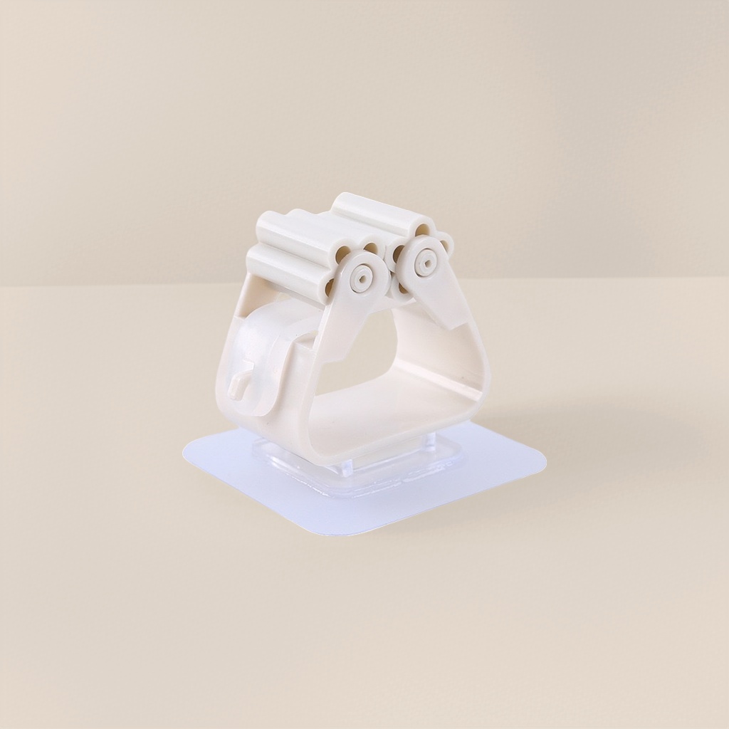 Hole-free and traceless mop rack, storage mop hook, bathroom wall-mounted broom hanger Specification image