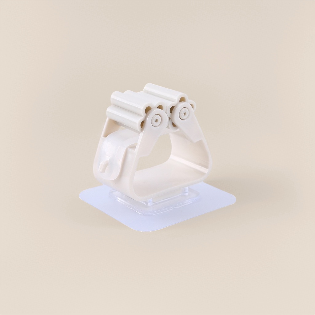 Hole-free and traceless mop rack, storage mop hook, bathroom wall-mounted broom hanger details Picture