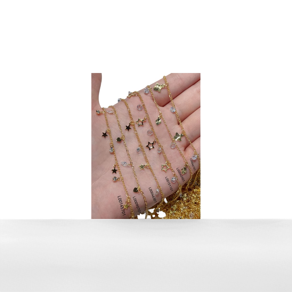 مجموعة سوار قلادة ذهبية