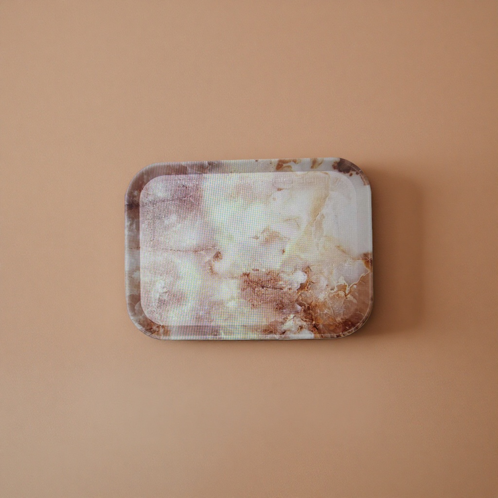 Marble-textured tray, home storage tray, anti-slip and wear-resistant dinner plate, coffee table storage tray Application Scenario