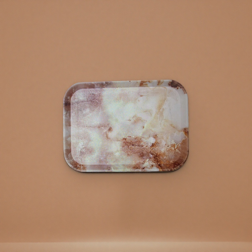 Marble-textured tray, home storage tray, anti-slip and wear-resistant dinner plate, coffee table storage tray details Picture