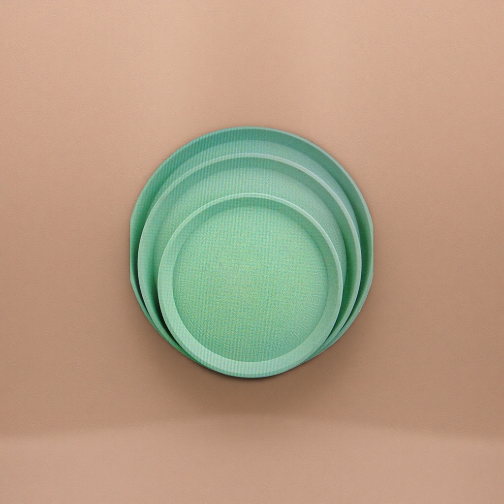 Green ceramic plates, simple household dinner plates, dishwasher safe glazed tableware Application Scenario