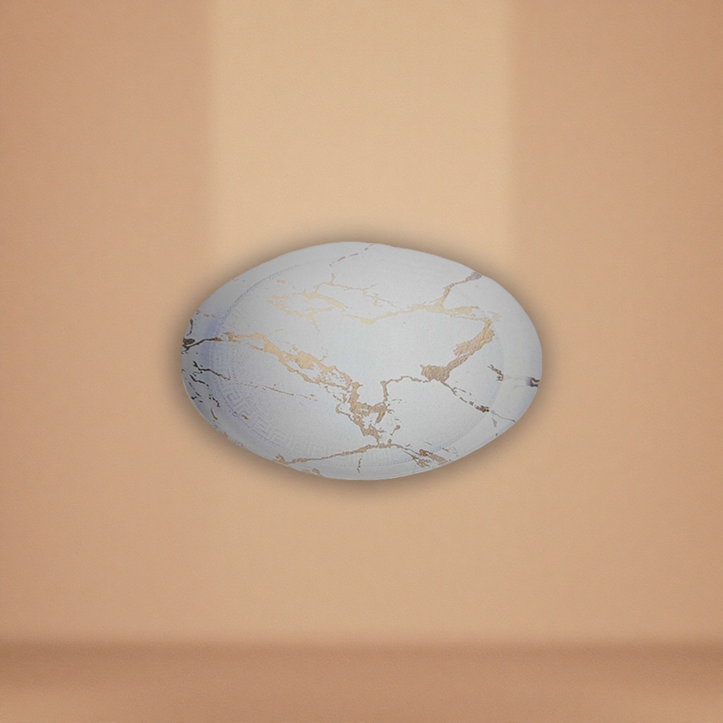 Marble-patterned bone China plate table setting, home light luxury tableware, 20cm details Picture