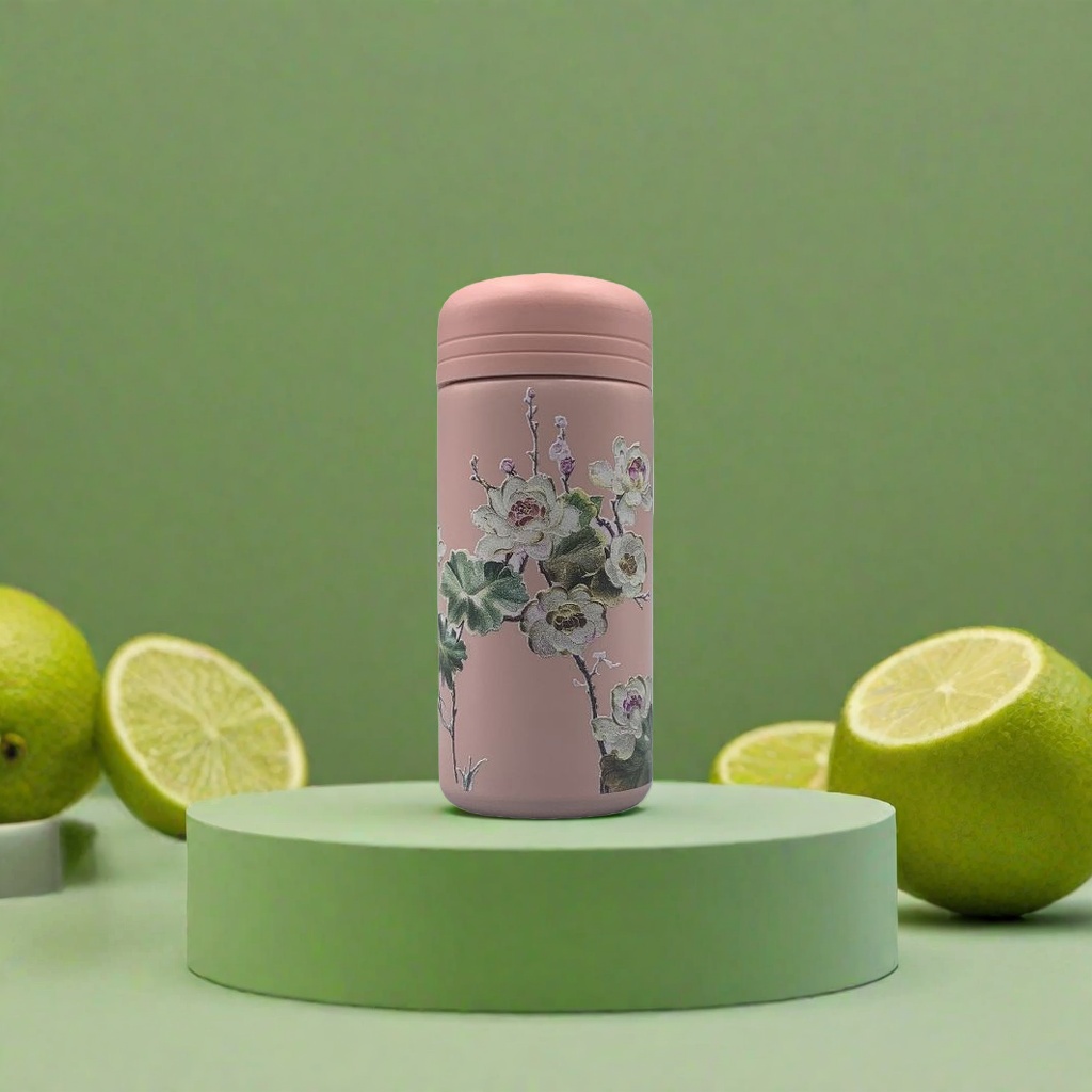Pink floral pattern insulated cup, 304 stainless steel vacuum insulated portable water cup 103136461 Application Scenario