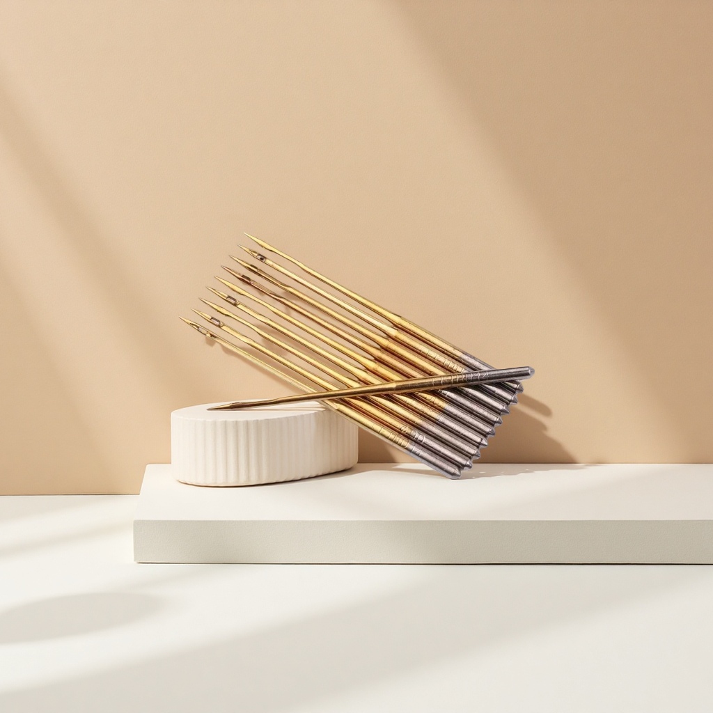 Titanium-coated machine needles and sewing machine needles are wear-resistant and rust-proof, suitable for general household and industrial use