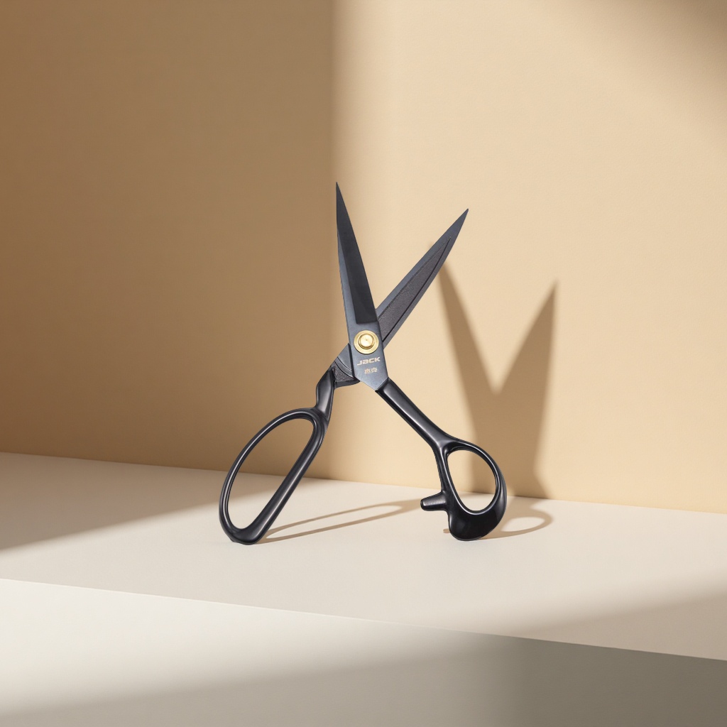 Stainless steel sharp household scissors 20cm multi-functional fabric cutting and paper-cutting scissors details Picture