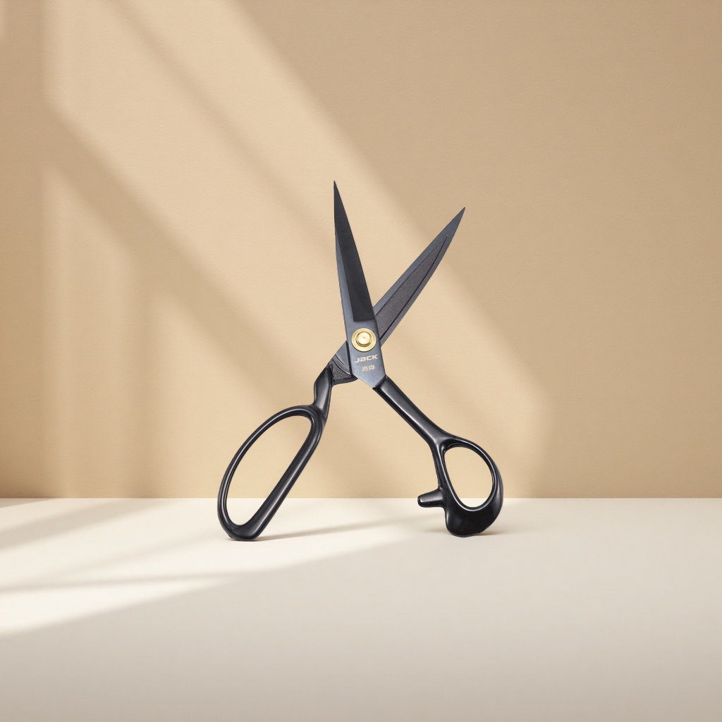 Stainless steel sharp household scissors 20cm multi-functional fabric cutting and paper-cutting scissors Specification image