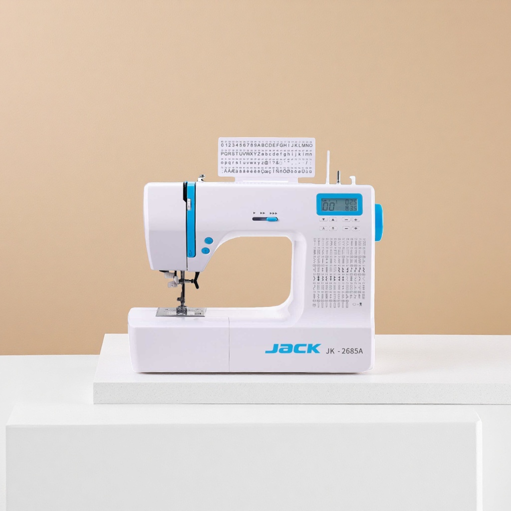 Máquina de coser electrónica multifunción para el hogar máquina de coser portátil para el hogar 18 pines doble línea lock edge