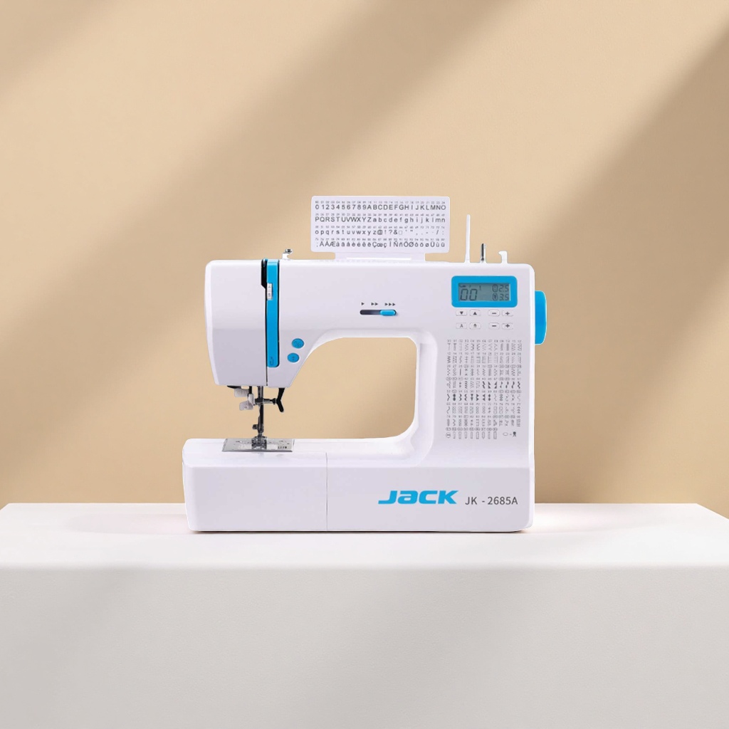 Máquina de coser electrónica multifunción para el hogar máquina de coser portátil para el hogar 18 pines doble línea lock edge Specification image
