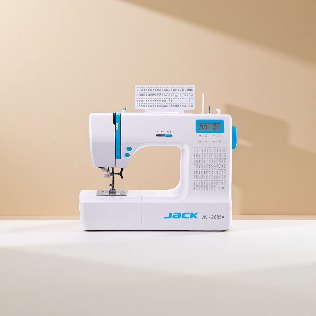 Máquina de coser electrónica multifunción para el hogar máquina de coser portátil para el hogar 18 pines doble línea lock edge details Picture