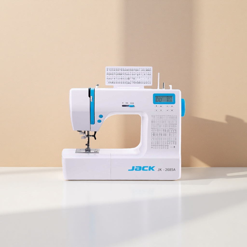 Máquina de coser electrónica multifunción para el hogar máquina de coser portátil para el hogar 18 pines doble línea lock edge Application Scenario