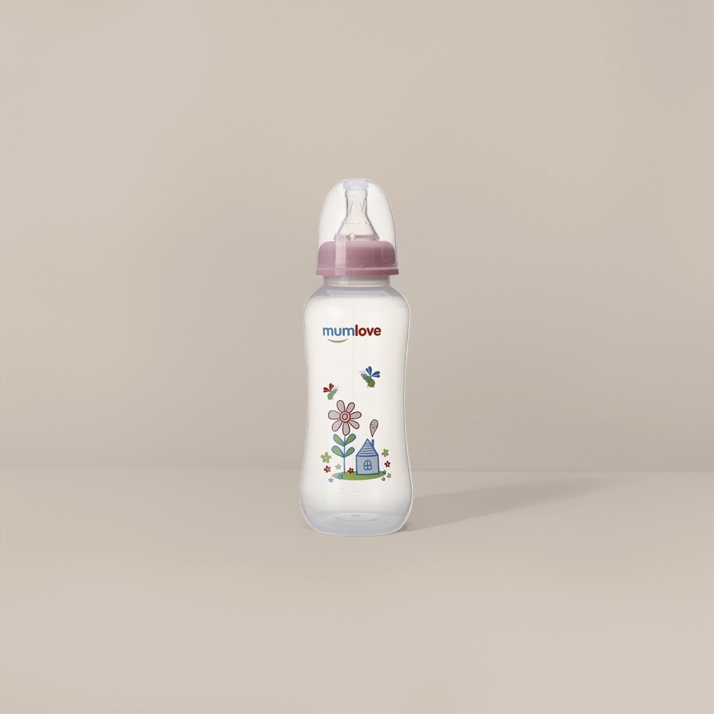 Chewable silicone baby bottle 240ml, soft, shock-resistant and leak-proof bottle, specially designed for newborns Specification image