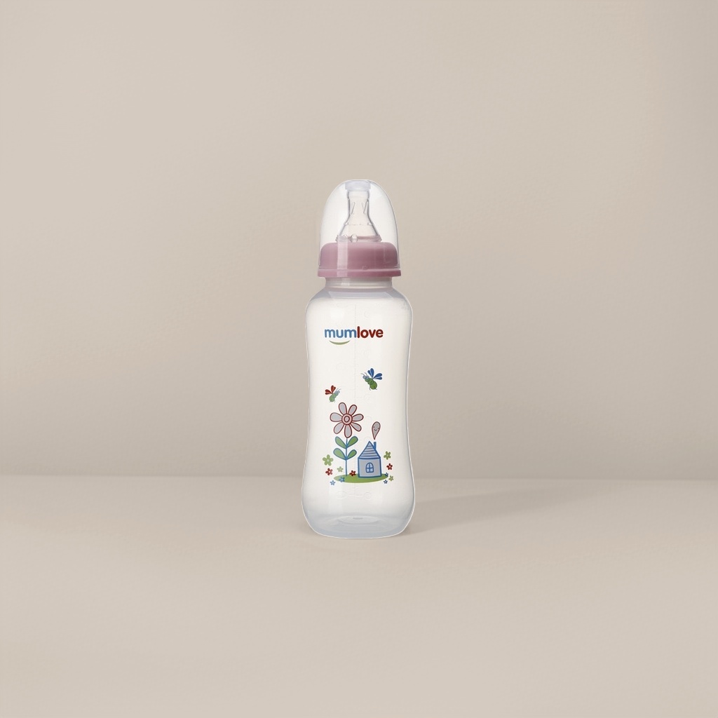 可啃咬硅胶婴儿奶瓶240ml 柔软耐摔防漏奶瓶新生儿专用