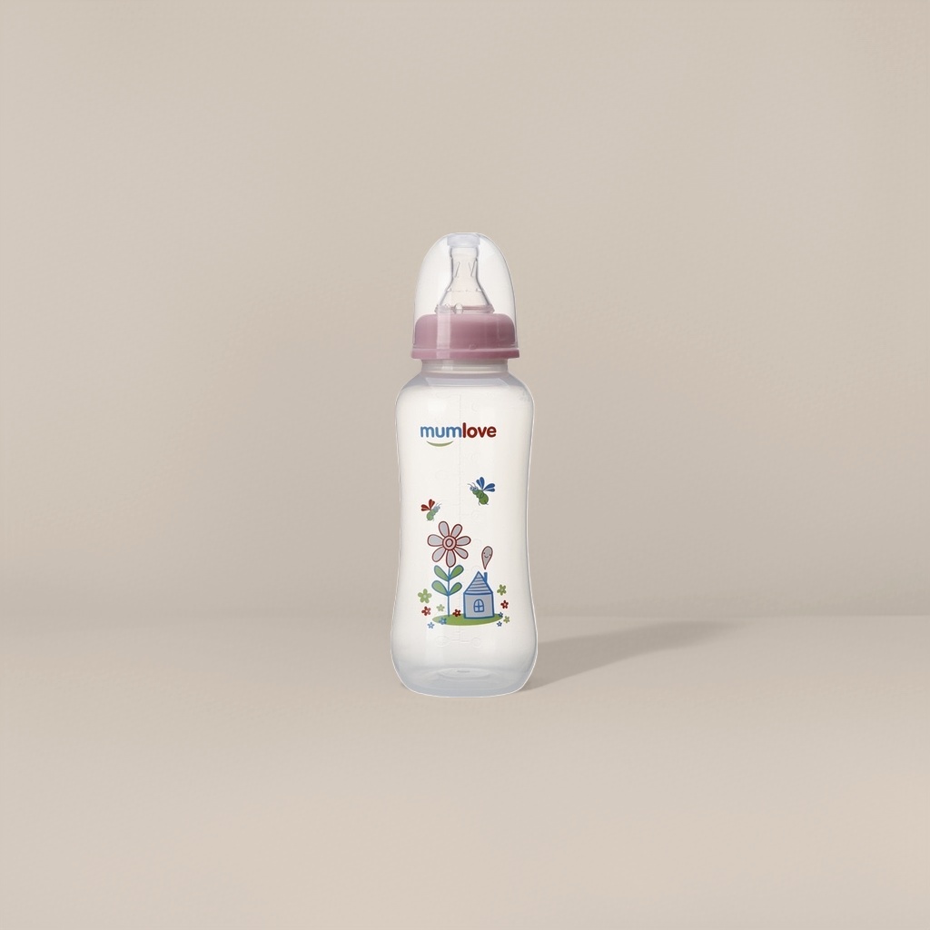 Chewable silicone baby bottle 240ml, soft, shock-resistant and leak-proof bottle, specially designed for newborns Application Scenario