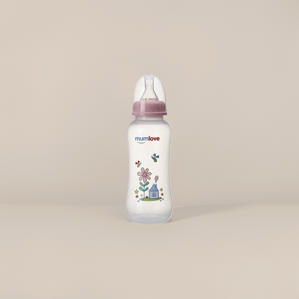 Chewable silicone baby bottle 240ml, soft, shock-resistant and leak-proof bottle, specially designed for newborns details Picture