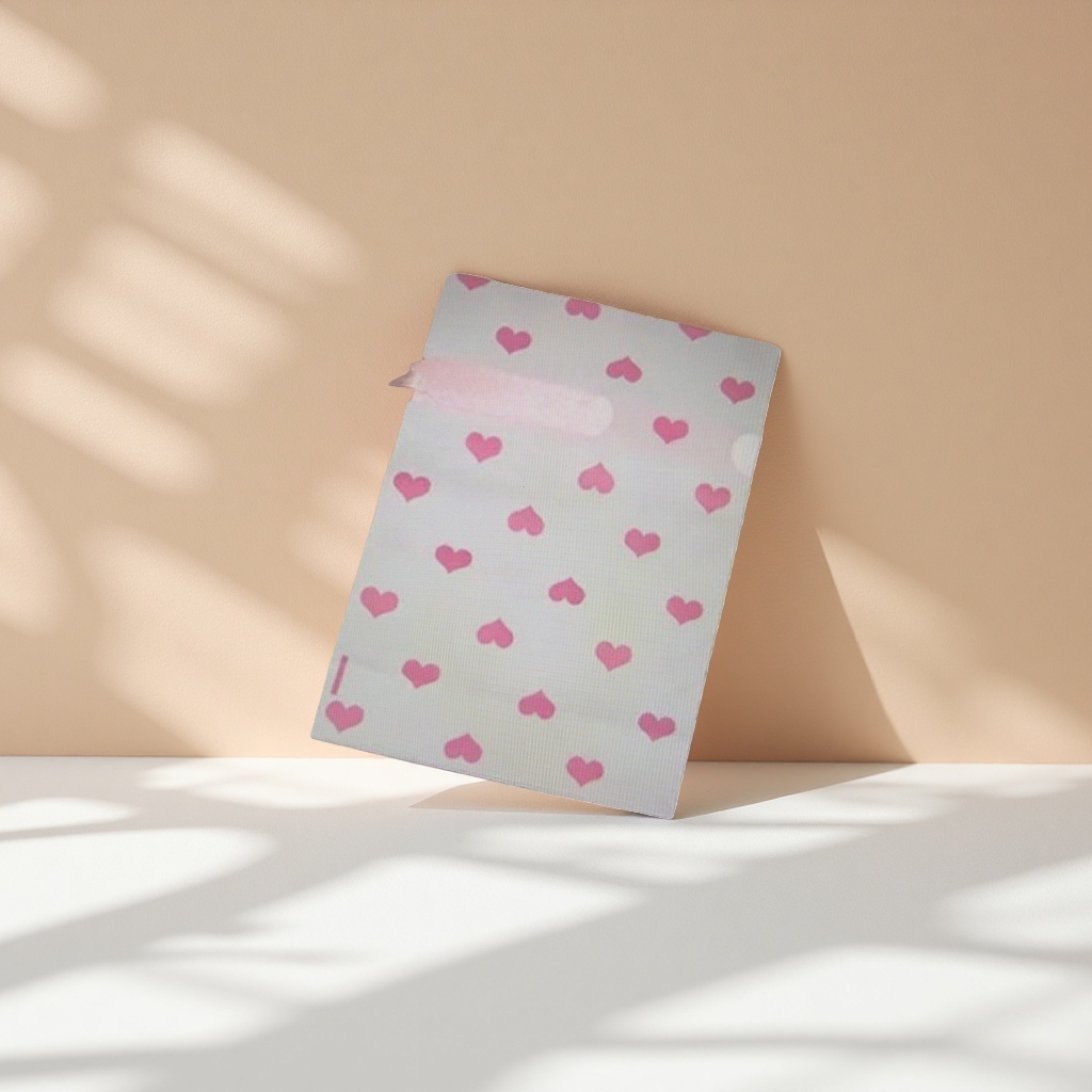 Creative DIY materials for pink heart-shaped pattern paper journal decorative stickers