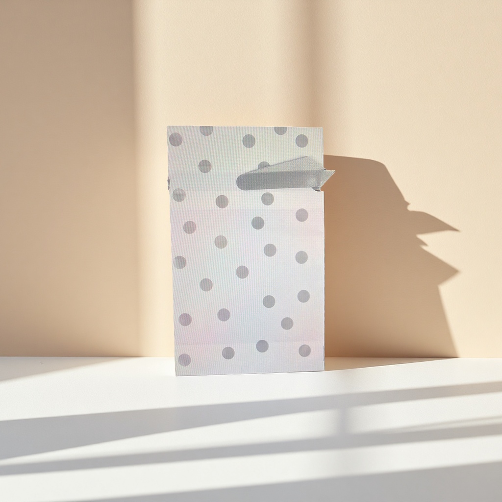 Polka dot patterned kraft paper bags, hand-held eco-friendly shopping bags, large gift packaging bags Application Scenario