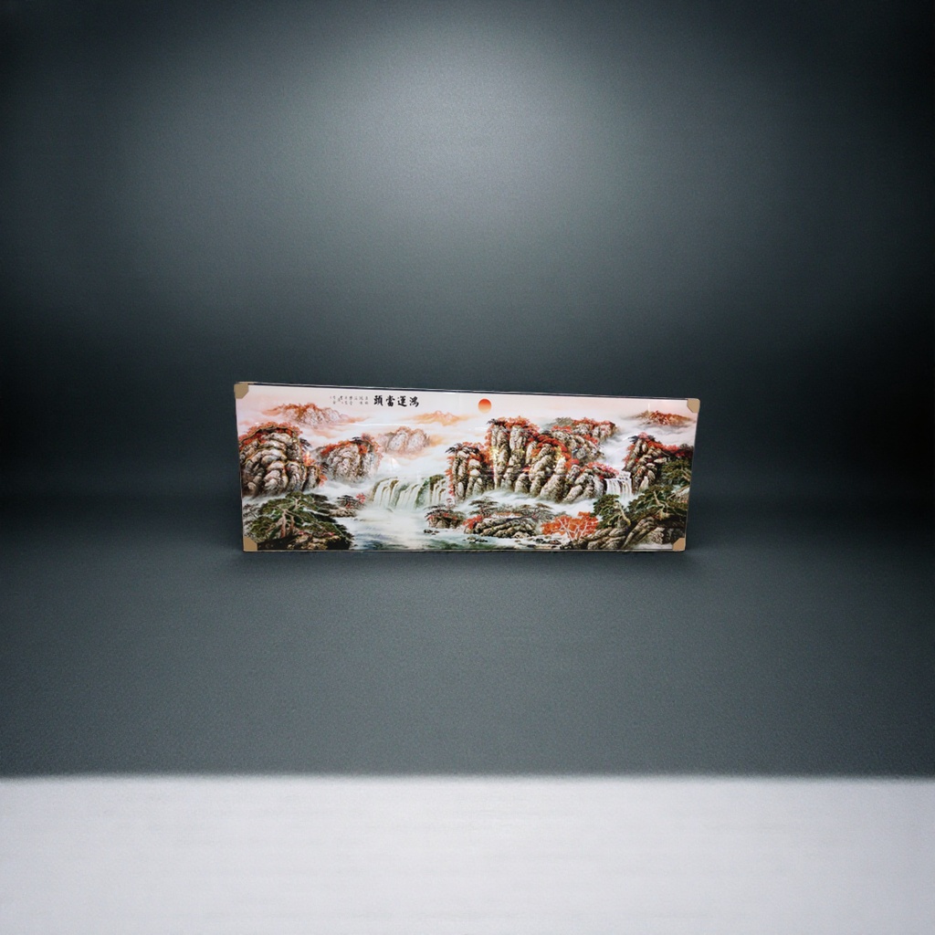 Landscape paintings, decorative paintings, living room wall hangings, new Chinese-style murals, bedroom entrance wall decorations details Picture