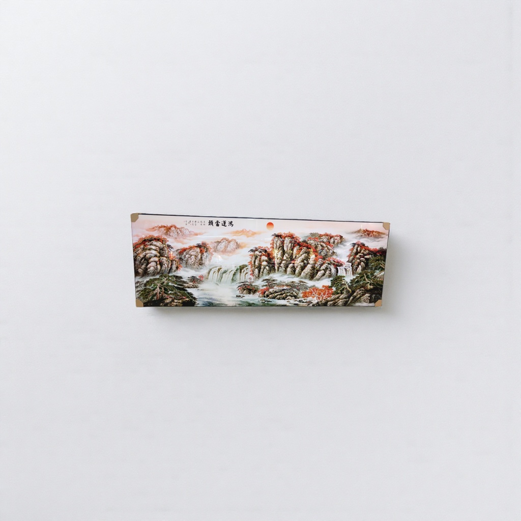 Landscape paintings, decorative paintings, living room wall hangings, new Chinese-style murals, bedroom entrance wall decorations Specification image