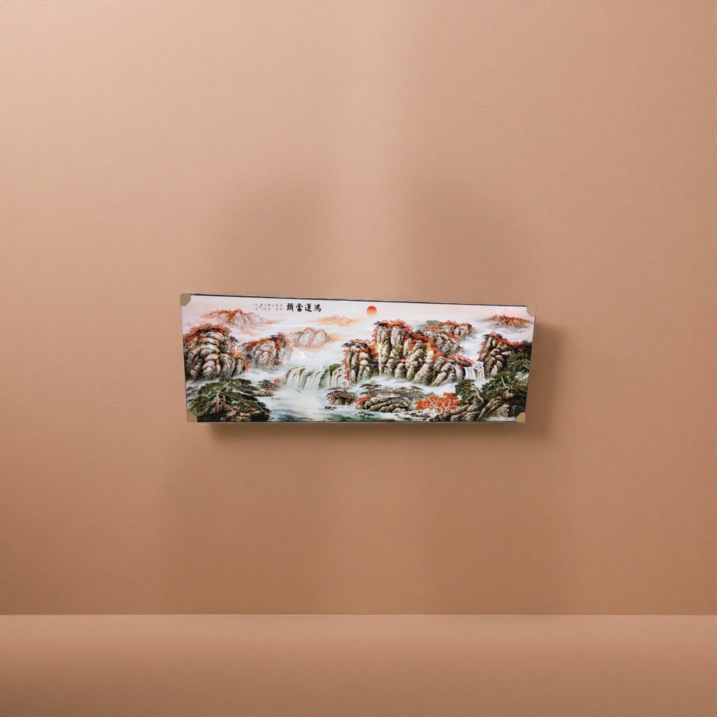 Landscape paintings, decorative paintings, living room wall hangings, new Chinese-style murals, bedroom entrance wall decorations Application Scenario