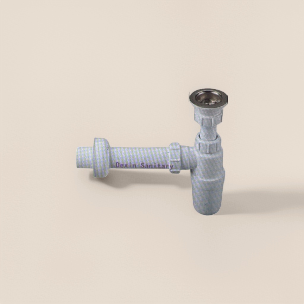 DX-B1201 washbasin drain, stainless steel anti-odor, silent, universal type, compatible with ceramic washbasins