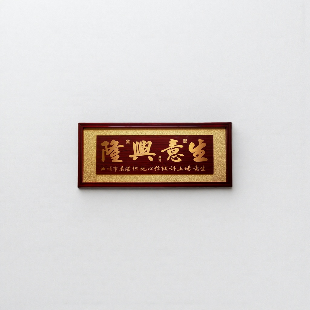 Calligraphy work plaques, solid wood carvings, for wall decoration in living rooms, studies and offices Specification image