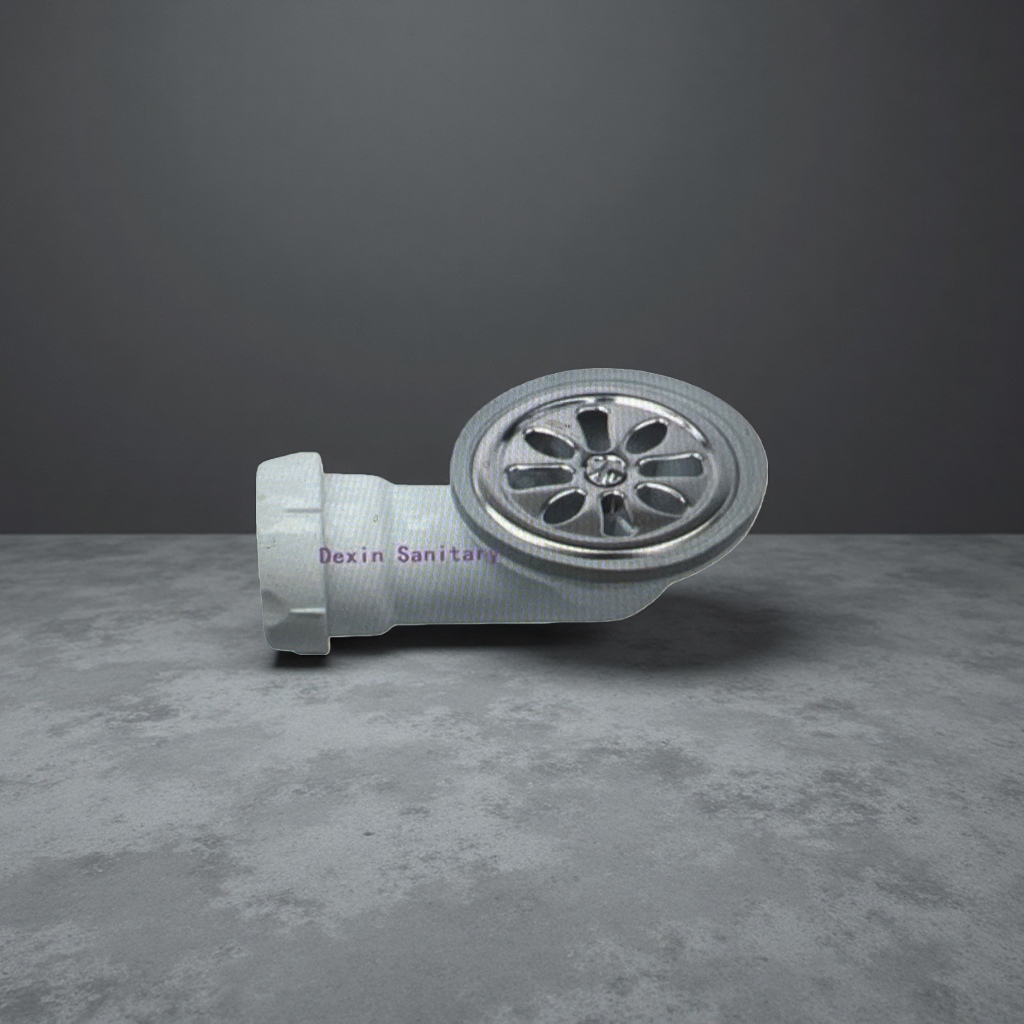 DX-B1207 washbasin drain, stainless steel anti-odor, silent, universal type, compatible with ceramic washbasins