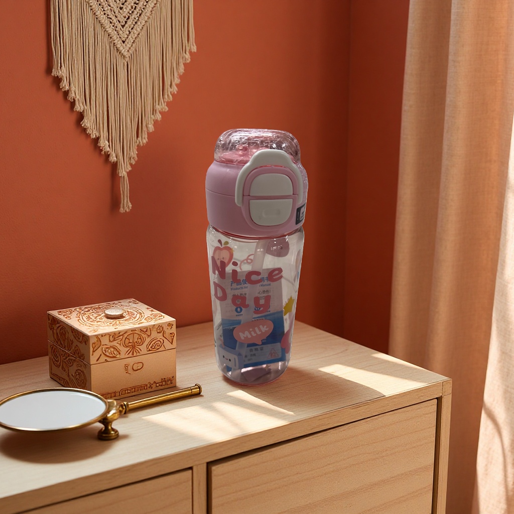 粉色简约水杯 350ml 保温保冷家用办公学生用