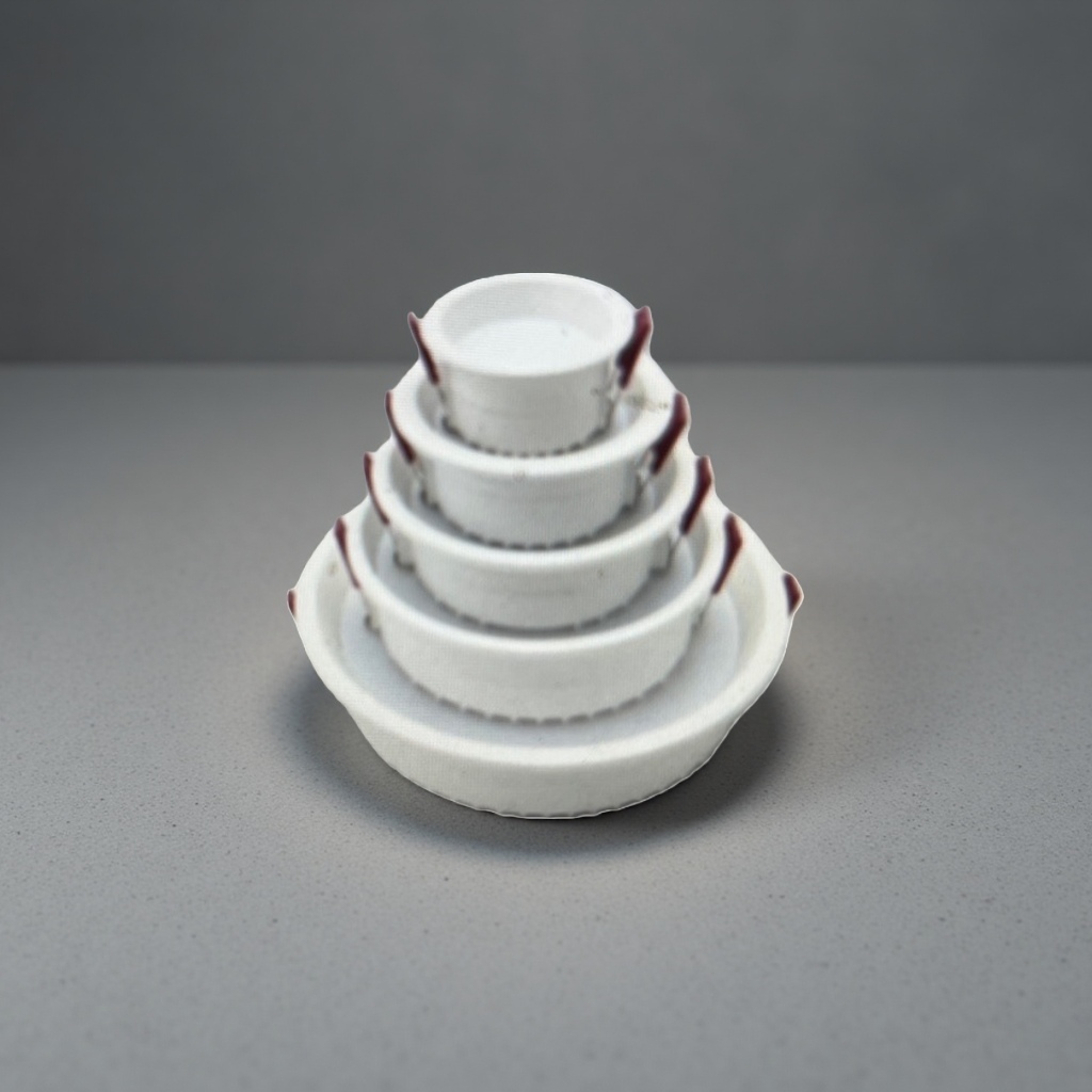 白色圆形嵌入式灯杯 LED筒灯配件 8cm孔径 吸顶安装 Specification image