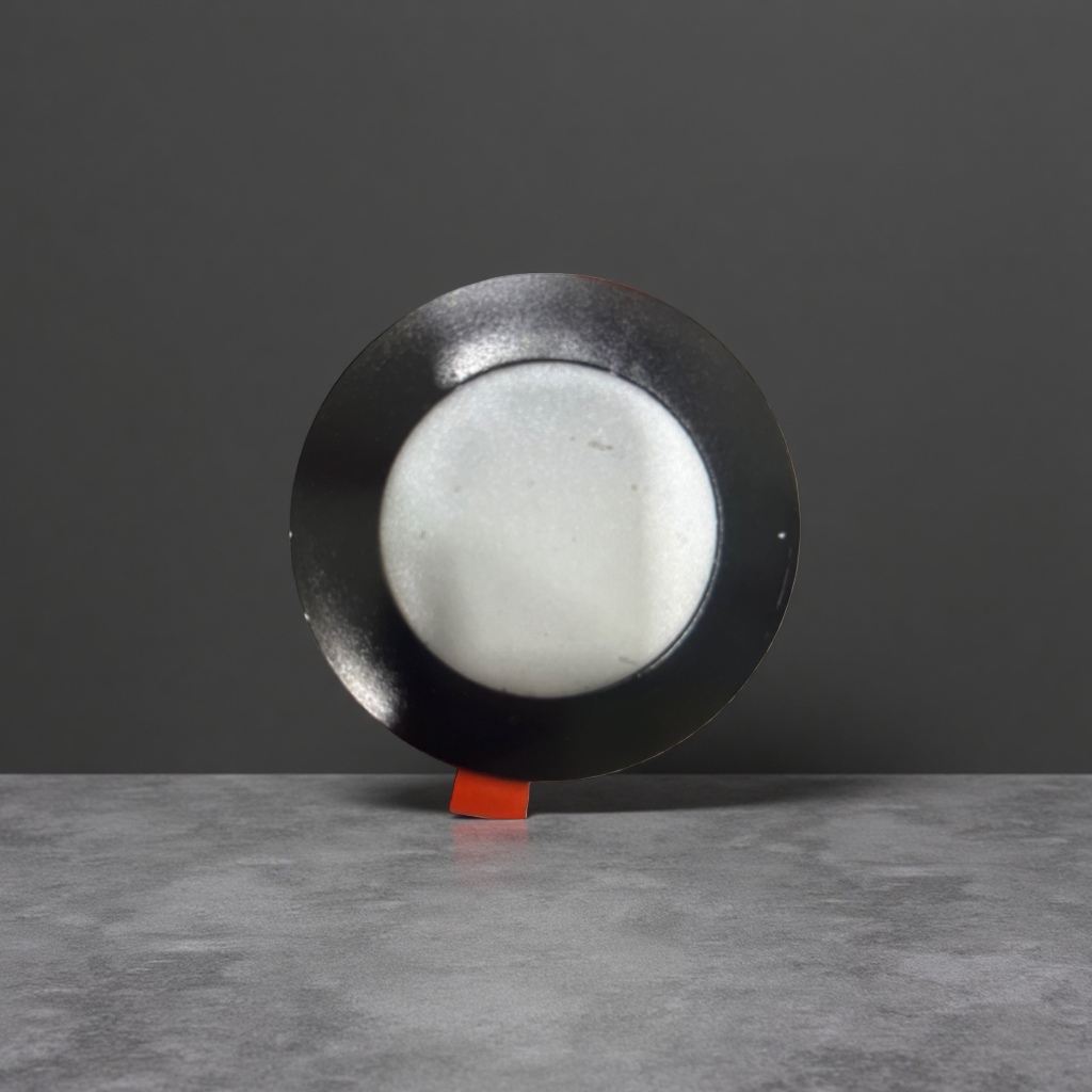 The circular black-framed ceiling lamp is a simple and modern decorative lamp for the living room and bedroom Application Scenario