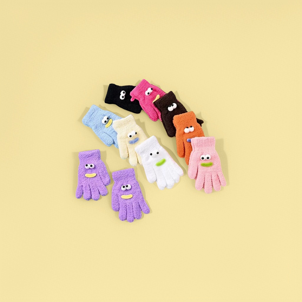 Koai Katong plush warm gloves for both men and women, suitable for cold protection and hand care in autumn and winter
