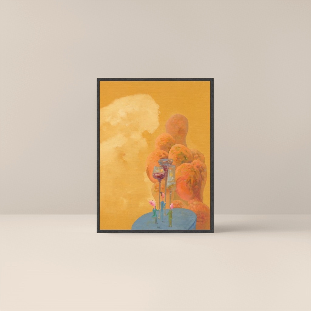 抽象艺术画作细节图