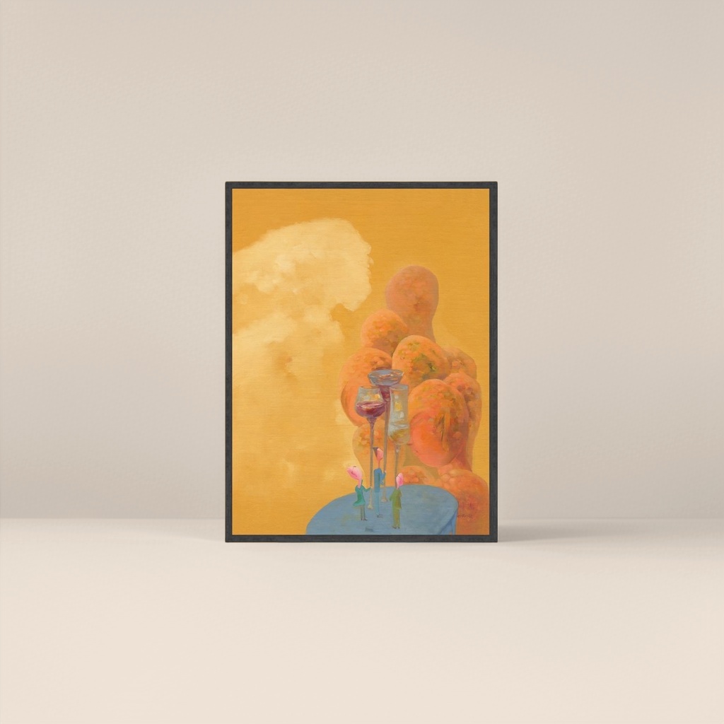 油画实物图