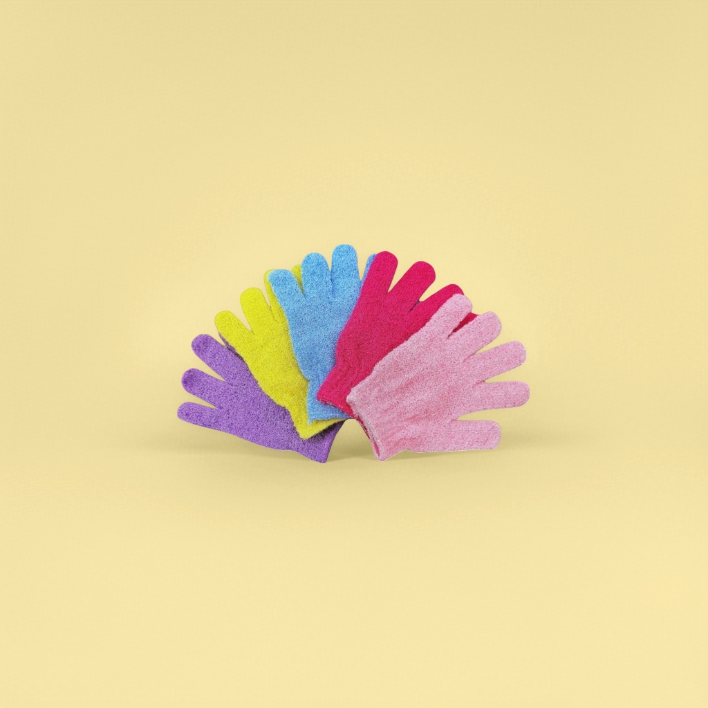 Pure cotton scrub gloves, unisex exfoliating bath cleaning products Specification image