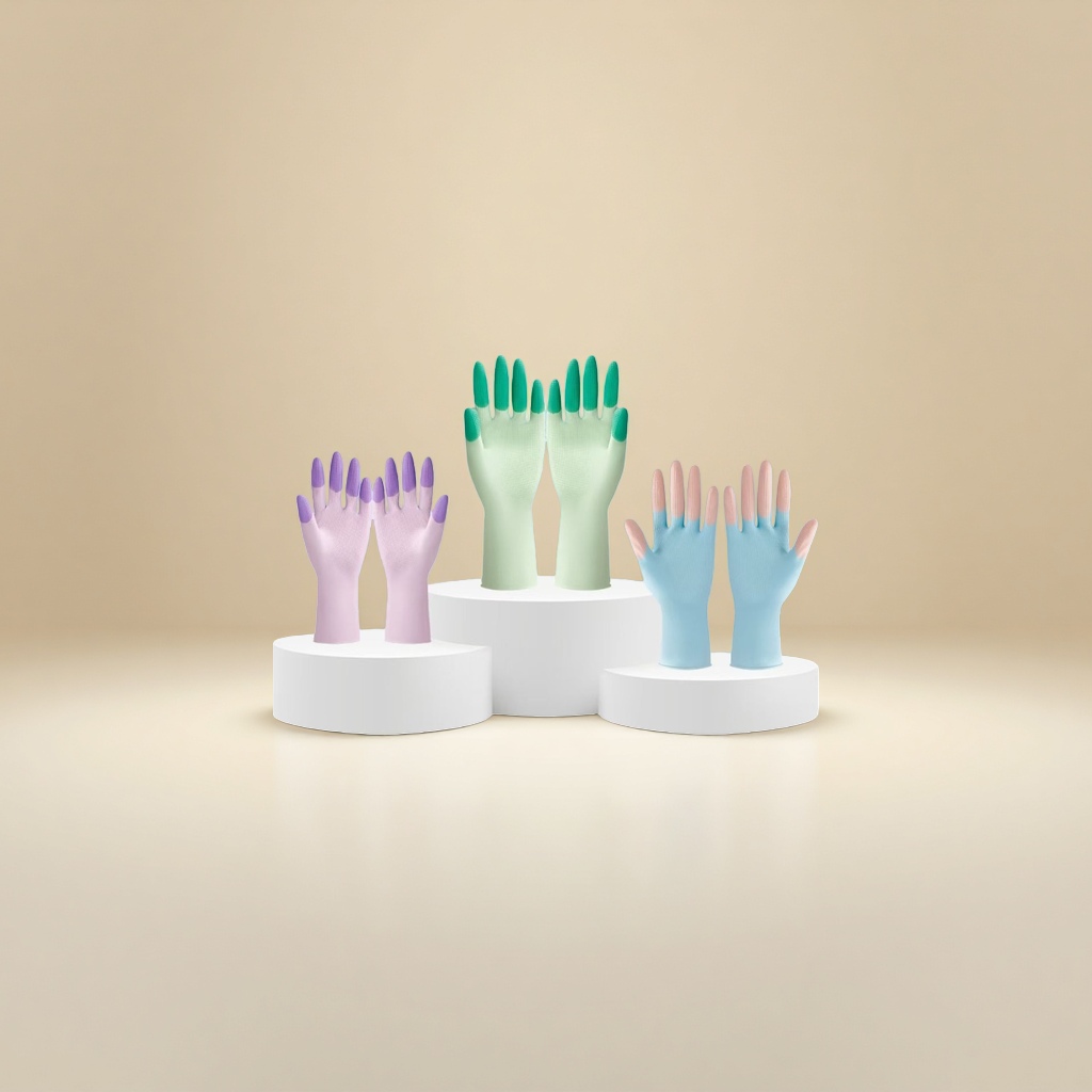 Choose from a variety of colors at will. Rubber gloves are anti-slip, wear-resistant and thickened for household cleaning and labor protection Application Scenario