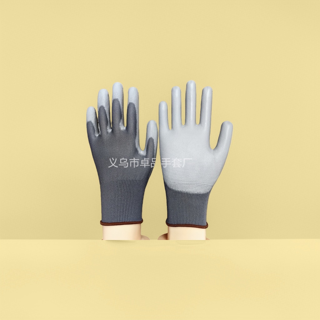 Grey rubber-coated gloves, anti-slip and wear-resistant thickened labor protection gloves Application Scenario