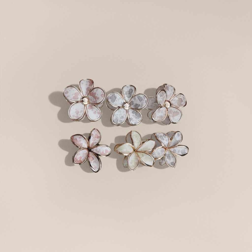 Patrón de flores de metal ornamentos de flores moda ligera accesorios de oído de lujo collar set Application Scenario