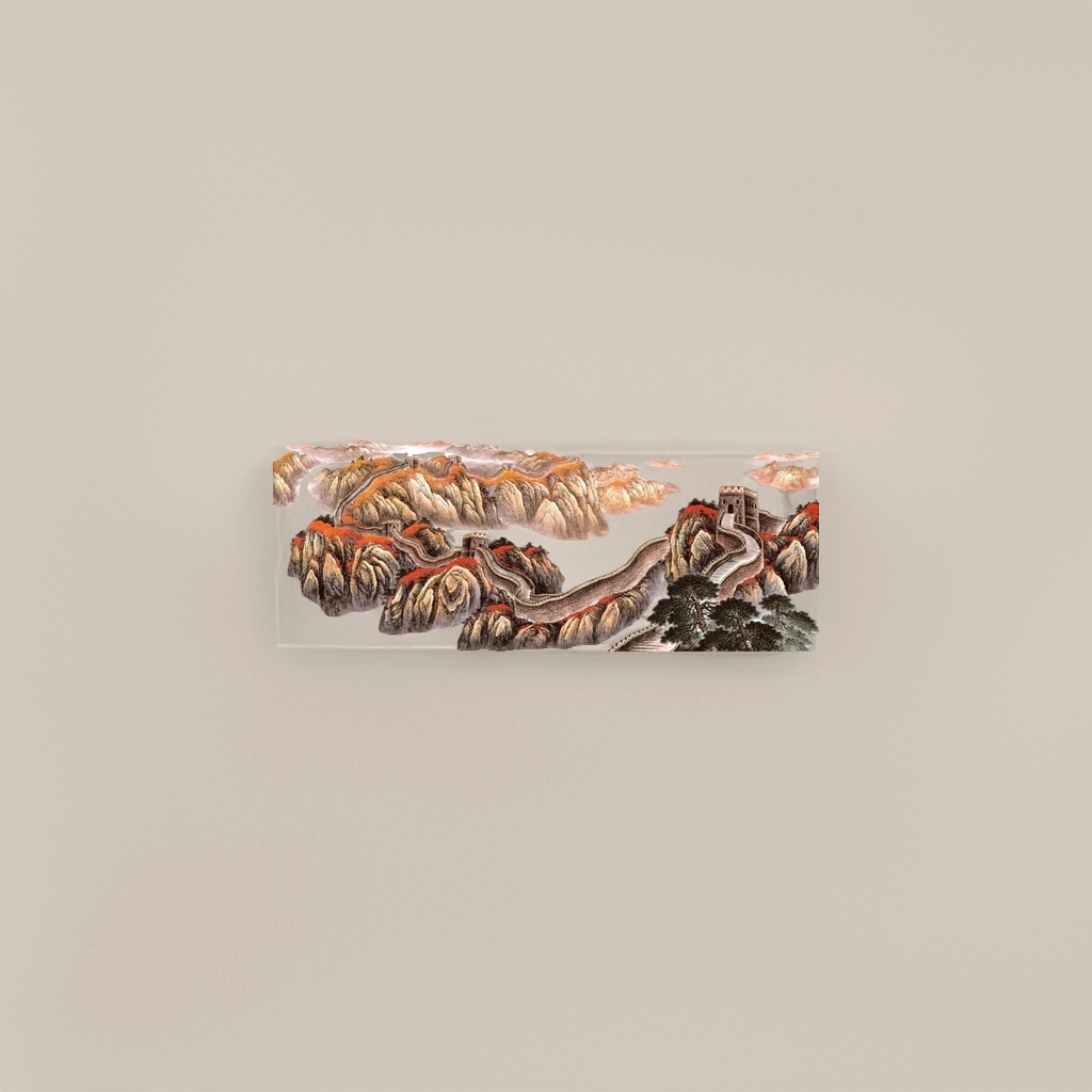 山水画长城装饰画客厅挂画中式古典壁画玄关背景墙