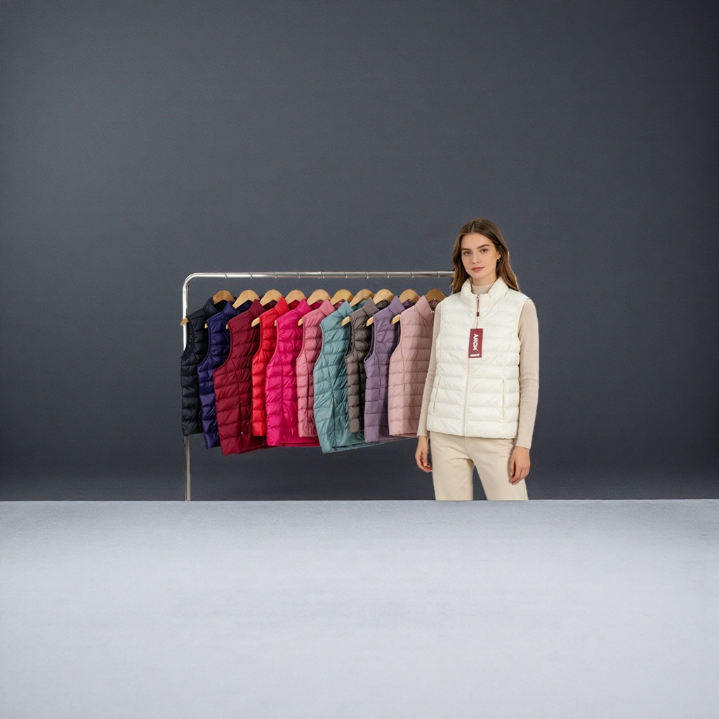 A light, warm and windproof 50-down jacket for women Application Scenario