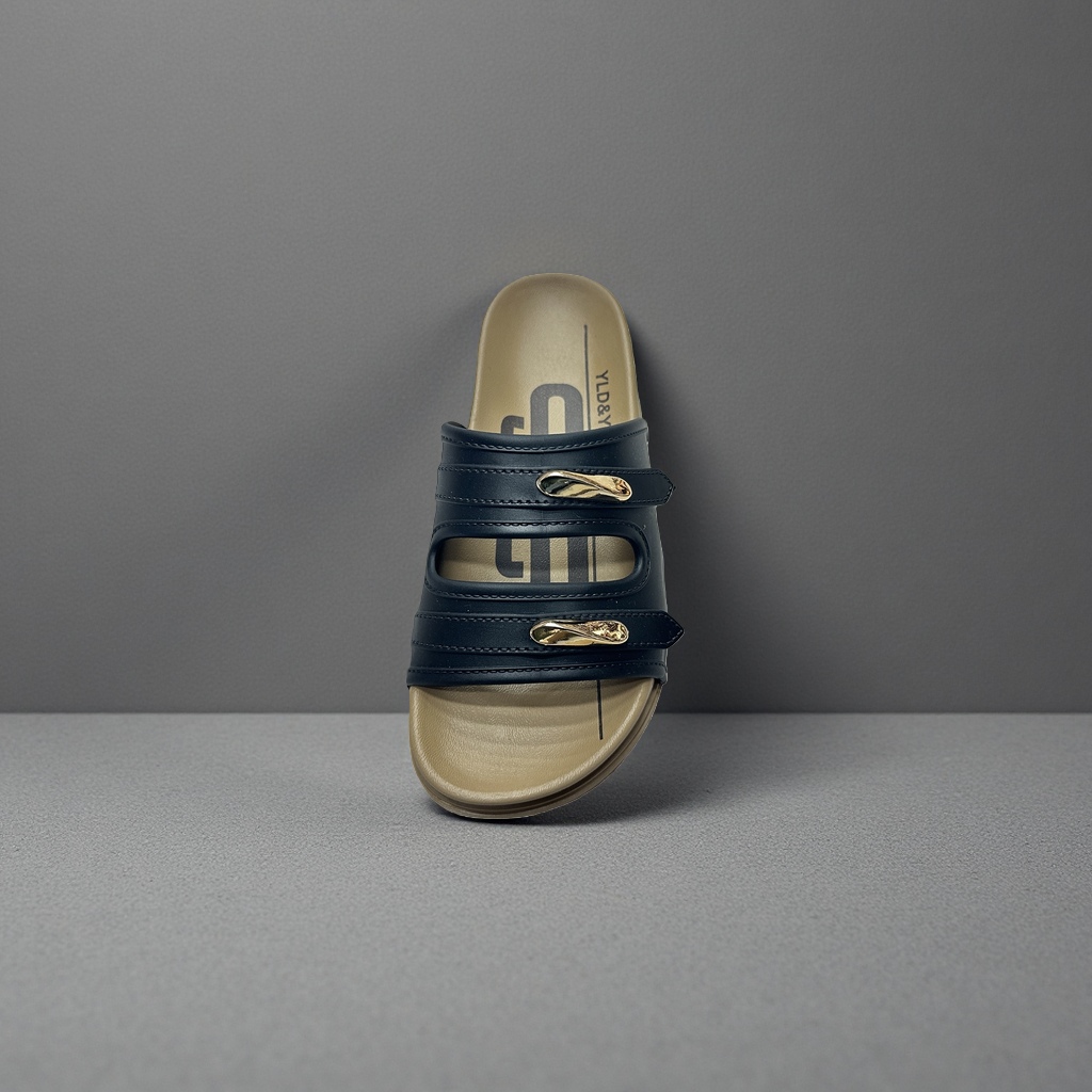 Black sandals are the main body of women's summer breathable and anti-slip flat casual shoes Specification image