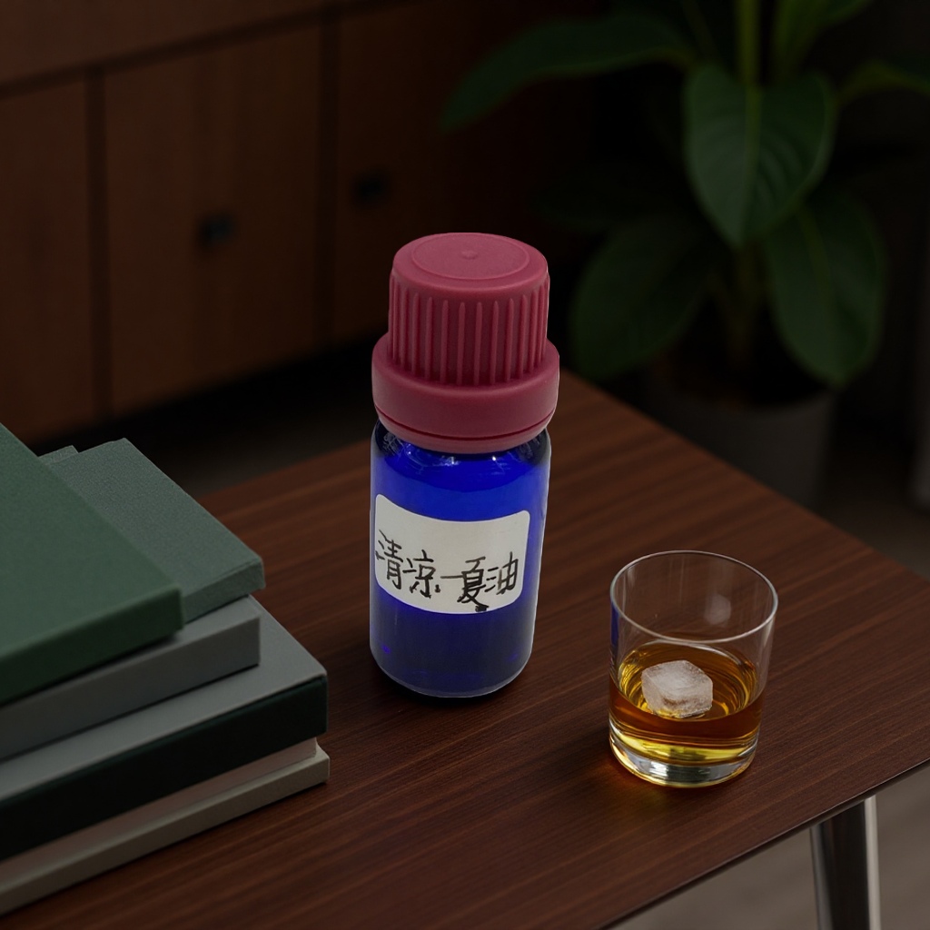 蓝色瓶子清凉油提神醒脑舒缓疲劳家庭常备