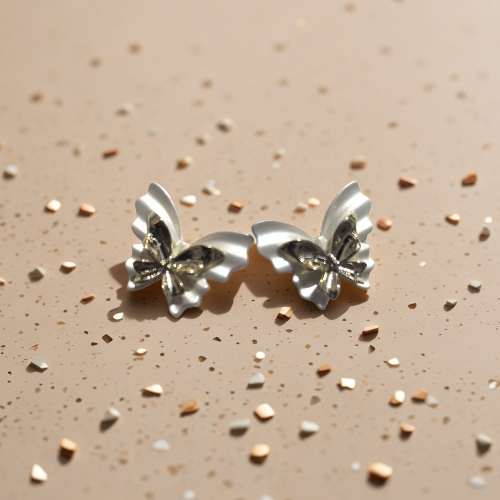 Butterfly-shaped stud earrings are fashionable and light luxury alloy earrings that are versatile for women's daily wear Application Scenario